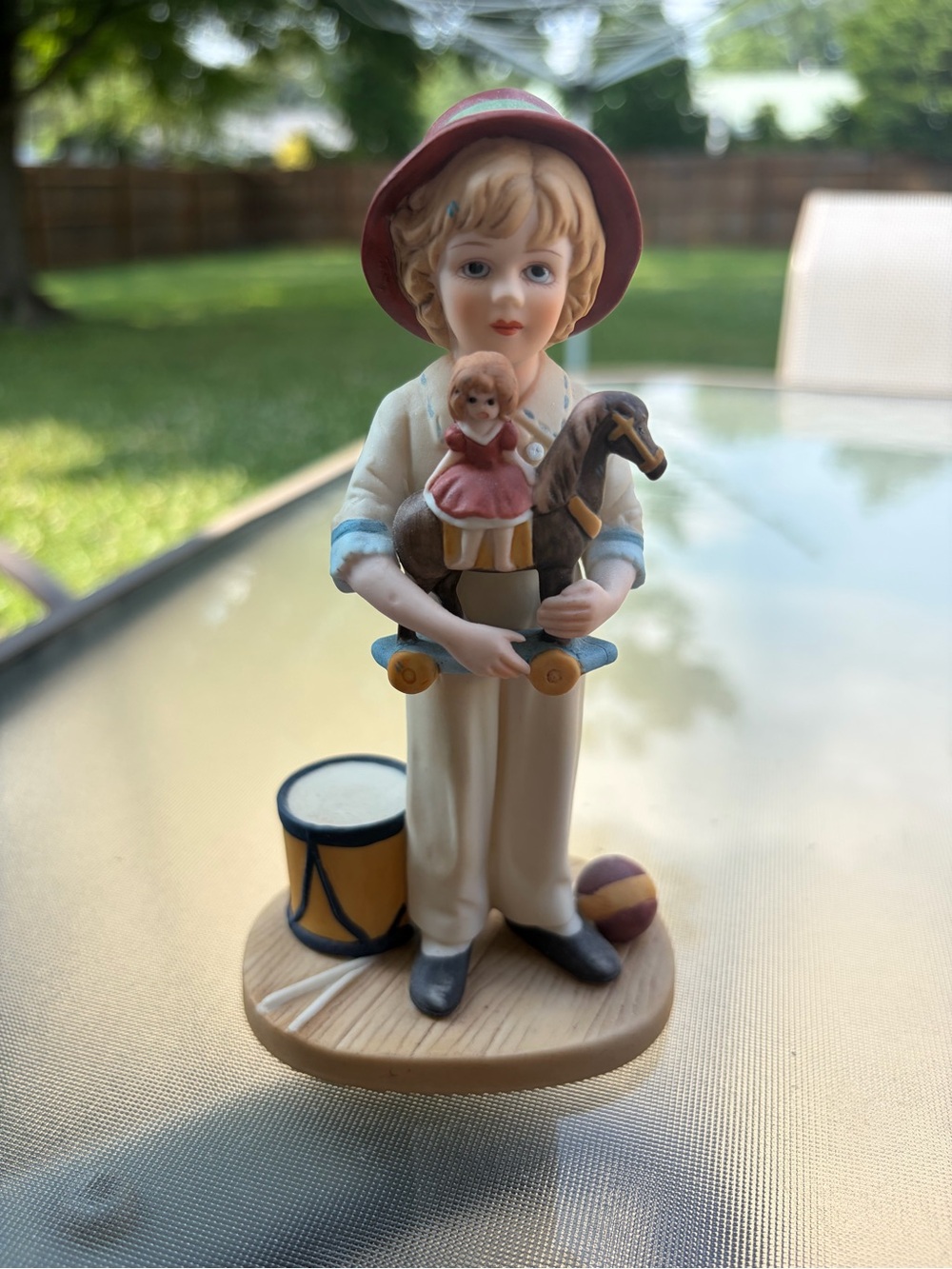VTG Jan Hagara 1982 ‘Jody & The Toy Horse’ Limited Ed. Porcelain Child